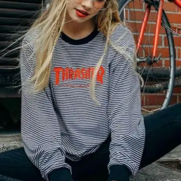 jouetie 쥬에티 x THRASHER 보더 롱T 보더