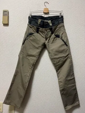 00s PPFM 더블 허리 도킹 데님 /S 아카이브 y2k