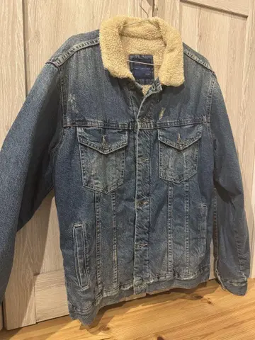 ZARA 보아 카라 부착 데님 자켓