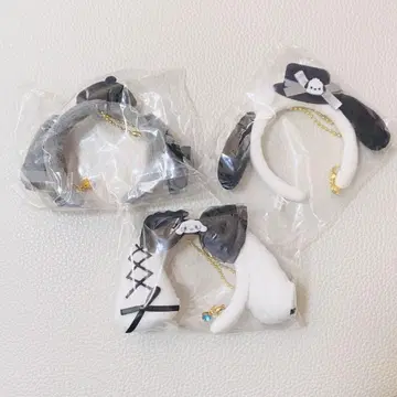 산리오 미니 머리띠 시나몬 포차코 푸딩 할로윈 고딕