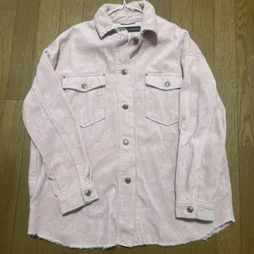 ZARA 코듀로이 셔츠 자켓 M 핑크