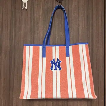 MLB 스트라이프 토트 숄더백