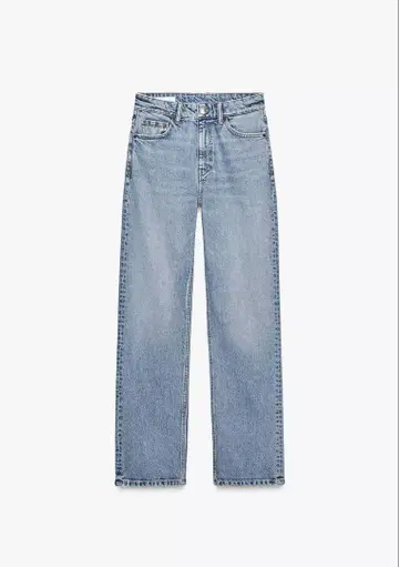 ZARA 스트레이트 하이웨스트 청바지