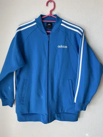 adidas 집업 자켓 150 사이즈 파랑 스카이블루