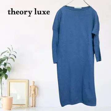 zB1157 [ M ] theory luxe 니트 원피스 보트넥