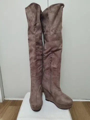 미사용 니하이 부츠 S