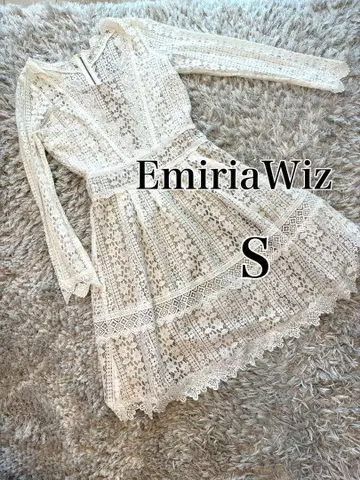 EmiriaWiz 화이트 레이스 드레스 S