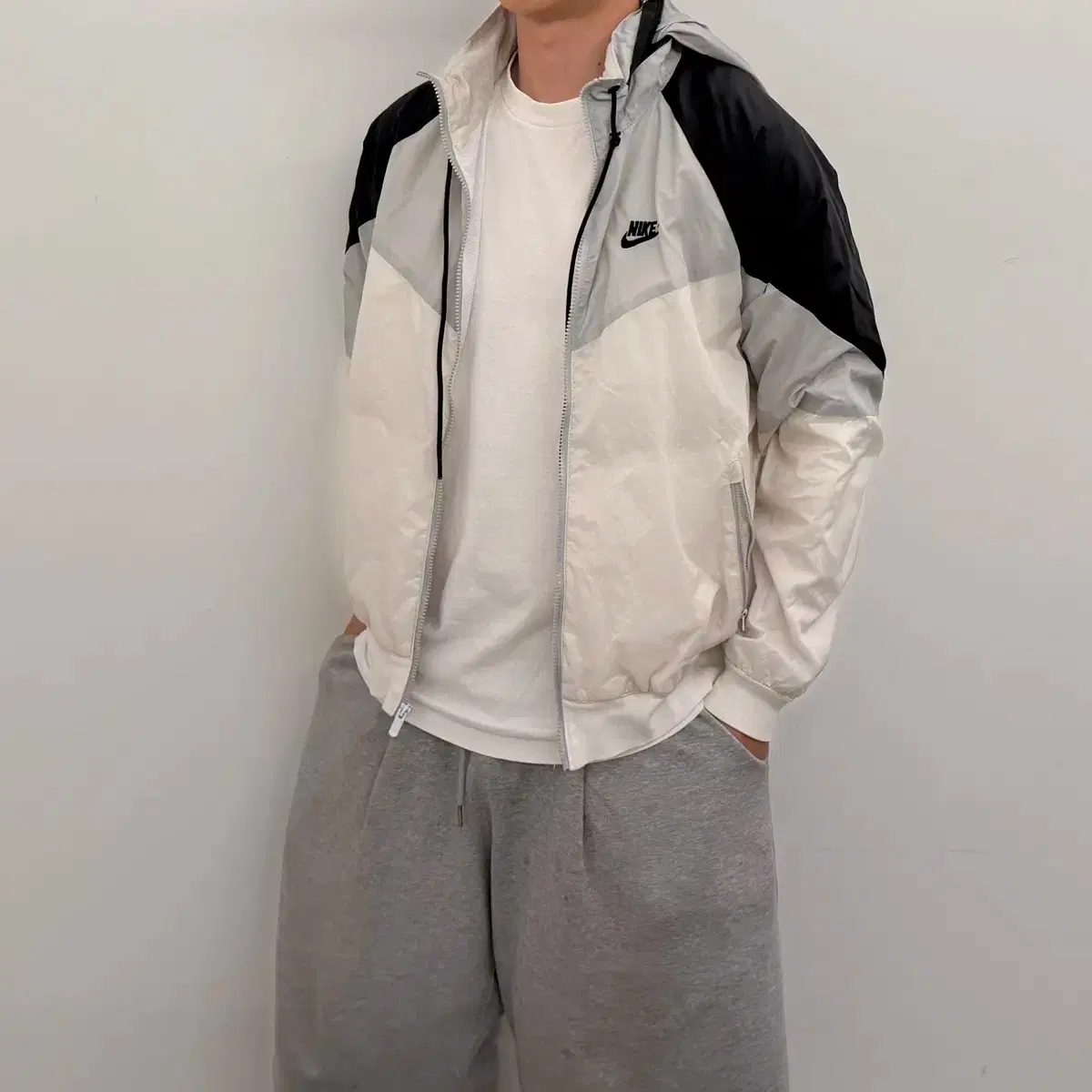oversized swoosh windrunner