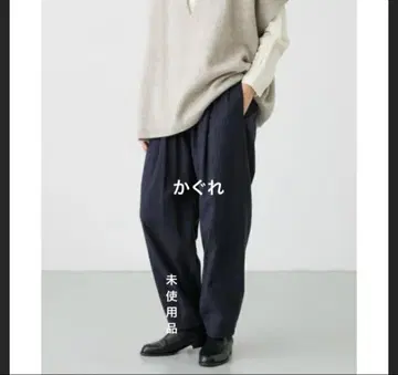 미사용품 카구레 핀스트라이프 이지 팬츠