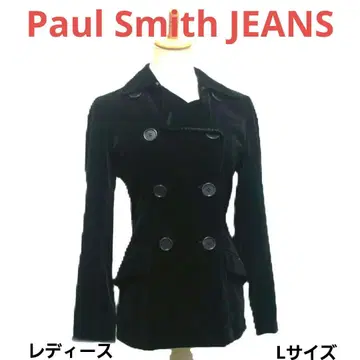 2-808. 폴스미스 진 더블 브레스트 자켓 블랙 L 사이즈