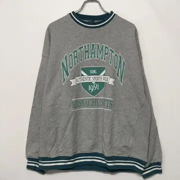 SIGNAL SPORTS 현행 아메카지 구제 의류 칼리지 프린트 맨투맨