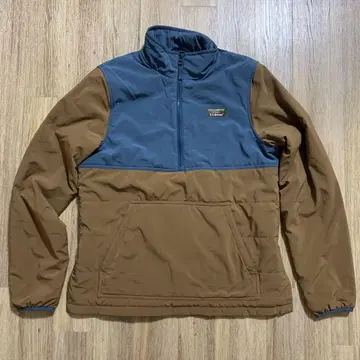 [새상품급] LLBean 나일론 하프 지퍼 자켓 브라운/블루 S