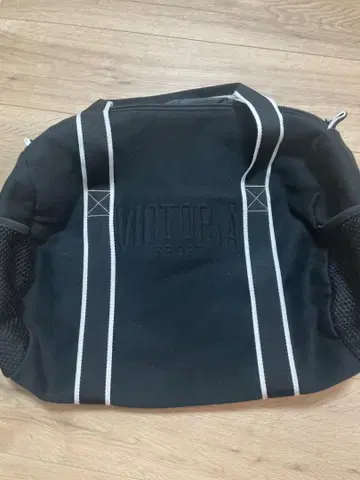 빅토리아 시크릿 블랙 보스턴 백 메쉬 포켓 부착