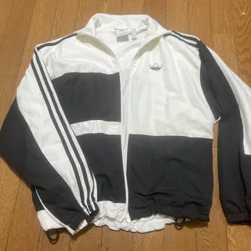 adidas 스트라이프 자켓 화이트/블랙