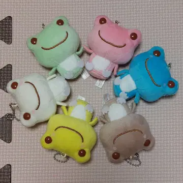 개구리 피클스 봉제 인형 키링 6개 세트