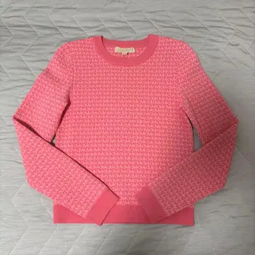 MICHAEL KORS 핑크 로고 스웨터 S