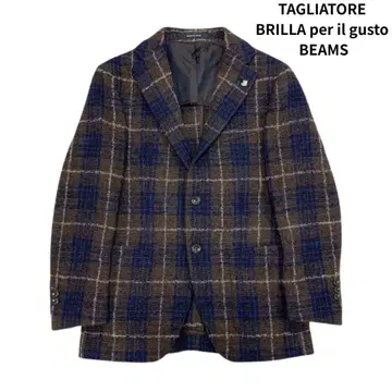 TAGLIATORE BRILLA BEAMS 체크 울 자켓