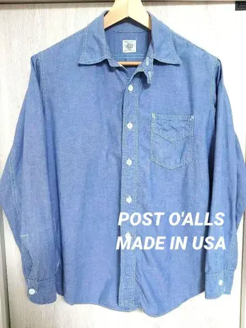 POST O'ALLS 샴브레이 셔츠 포스트 오버올즈