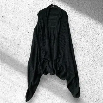 [나네아] 니트 베스트 버튼리스 케이블 짜임 슬리브리스 캐주얼 F