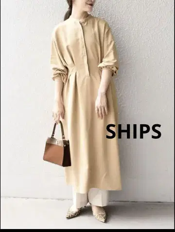 택 포함 새상품 SHIPS 페이크 스웨이드 원피스 드레스 손세탁 가능