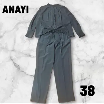ANAYI 셋업 팬츠 실크 100% M 블랙 노카라