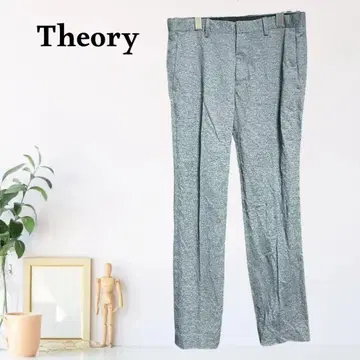 zB1158 [ M ] Theory 테이퍼드 노턱 크리즈 슬랙스