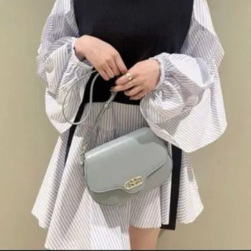 snidel 라운드 메탈 숄더백