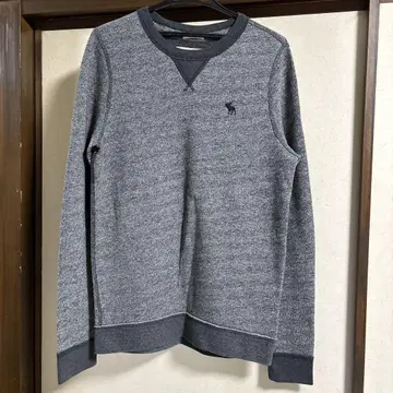 아바크롬비 남성용 속기모 긴팔 트레이닝복 컬러 그레이 사이즈 S