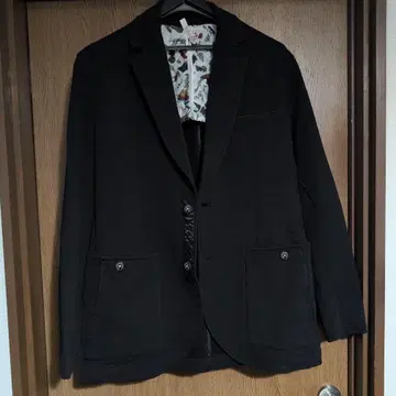 블랙 싱글 블레스 자켓