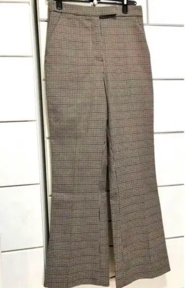 ZARA 브라운 체크 팬츠