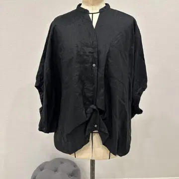 블랙 앞묶음 셔츠 Mizuiro ind