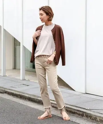 Deuxieme Classe FF grace 가디건 브라운 38