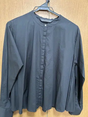 mizuiro ind 블랙 긴팔 셔츠