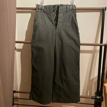 MH 카키 와이드 팬츠