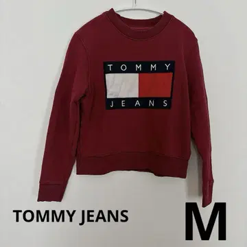 TOMMY JEANS 빨간색 맨투맨 M 사이즈 오샤레 트레이닝복 레드