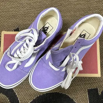 VANS 퍼플 스니커즈 M 사이즈