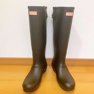 HUNTER 헌터 레인부츠 블랙 UK6 24~24.5cm 상당