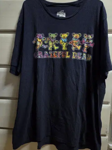 Grateful Dead 컬러풀 베어 T셔츠 XXL