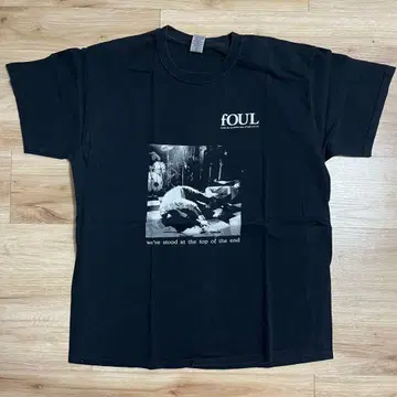 fOUL 블랙 T셔츠 L 사이즈