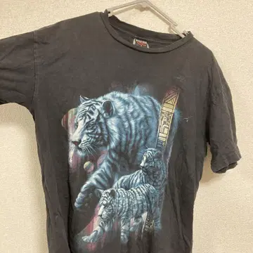 IMPORT GEAR 화이트 타이거 T셔츠 L