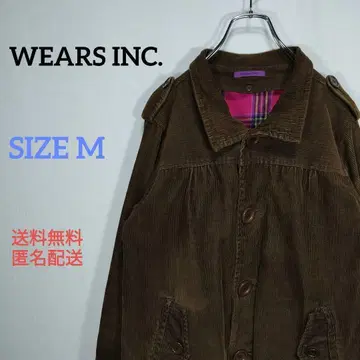 WEARS INC. 블루종 코듀로이 체크 라이너 빈티지 브라운