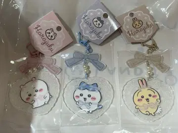 치이카와 (먼작귀) 하라주쿠 키링 3개 세트 미사용 미개봉 하치와레 토끼