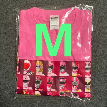 M 전 슈퍼 전대전 티셔츠 역대 핑크 대집합 미개봉품