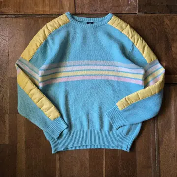 90s Colorful ski knit sweater
