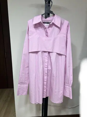핑크 오버 사이즈 셔츠