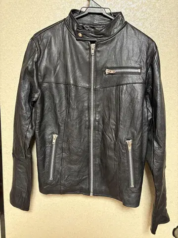 SHIMOKITAZAWA RINGO 블랙 천연 가죽 자켓 M