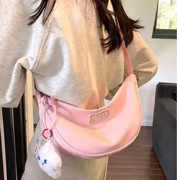 핑크 숄더백