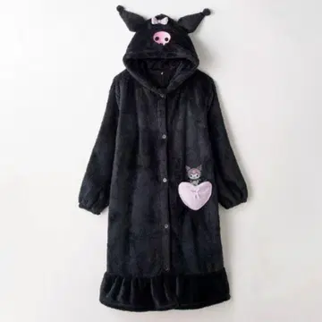 산리오 쿠로미 착용 담요 룸웨어 원피스 보들보들 홈웨어