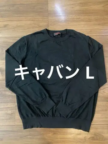CABaN 코튼 캐시미어 크루넥 풀오버 L