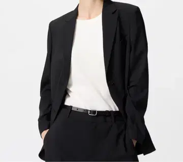 유니클로 감동 자켓 릴랙스 핏 3XL 블랙